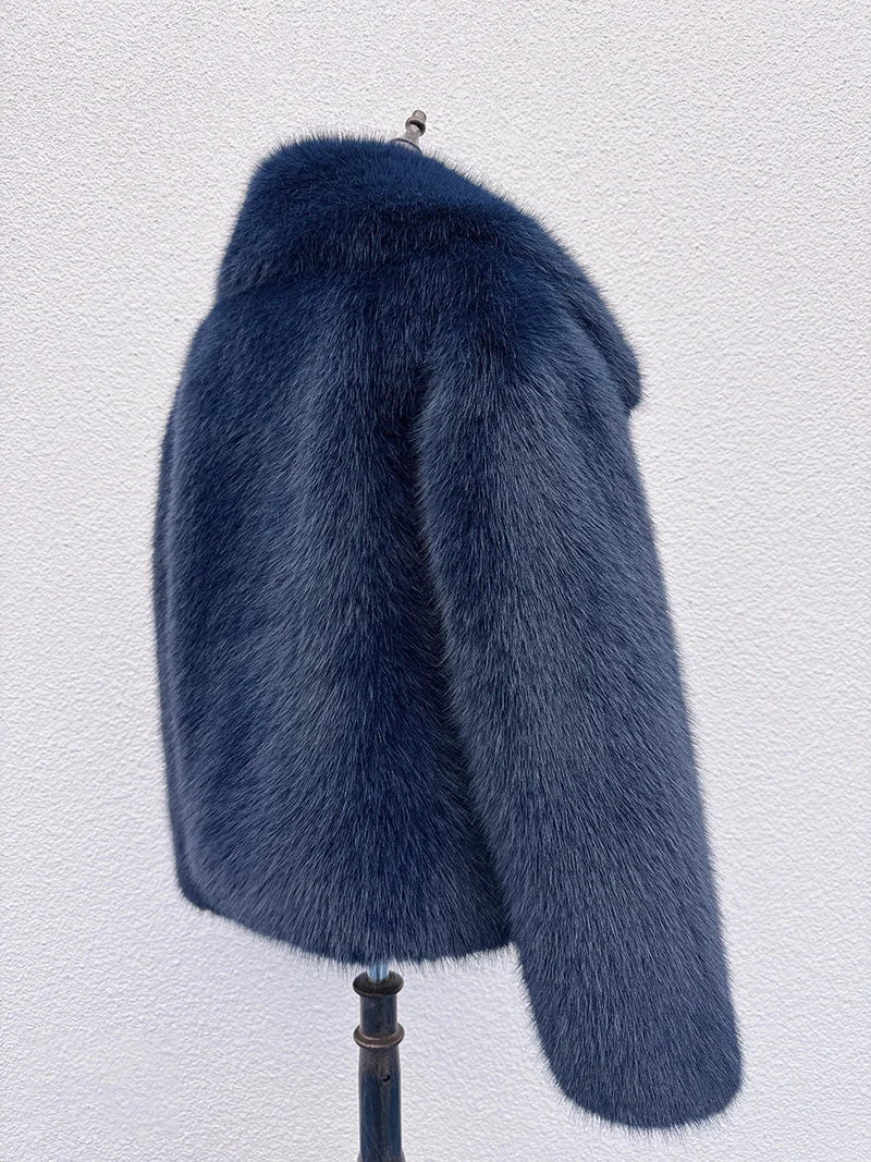 Espresso Luxe Fur Jacket