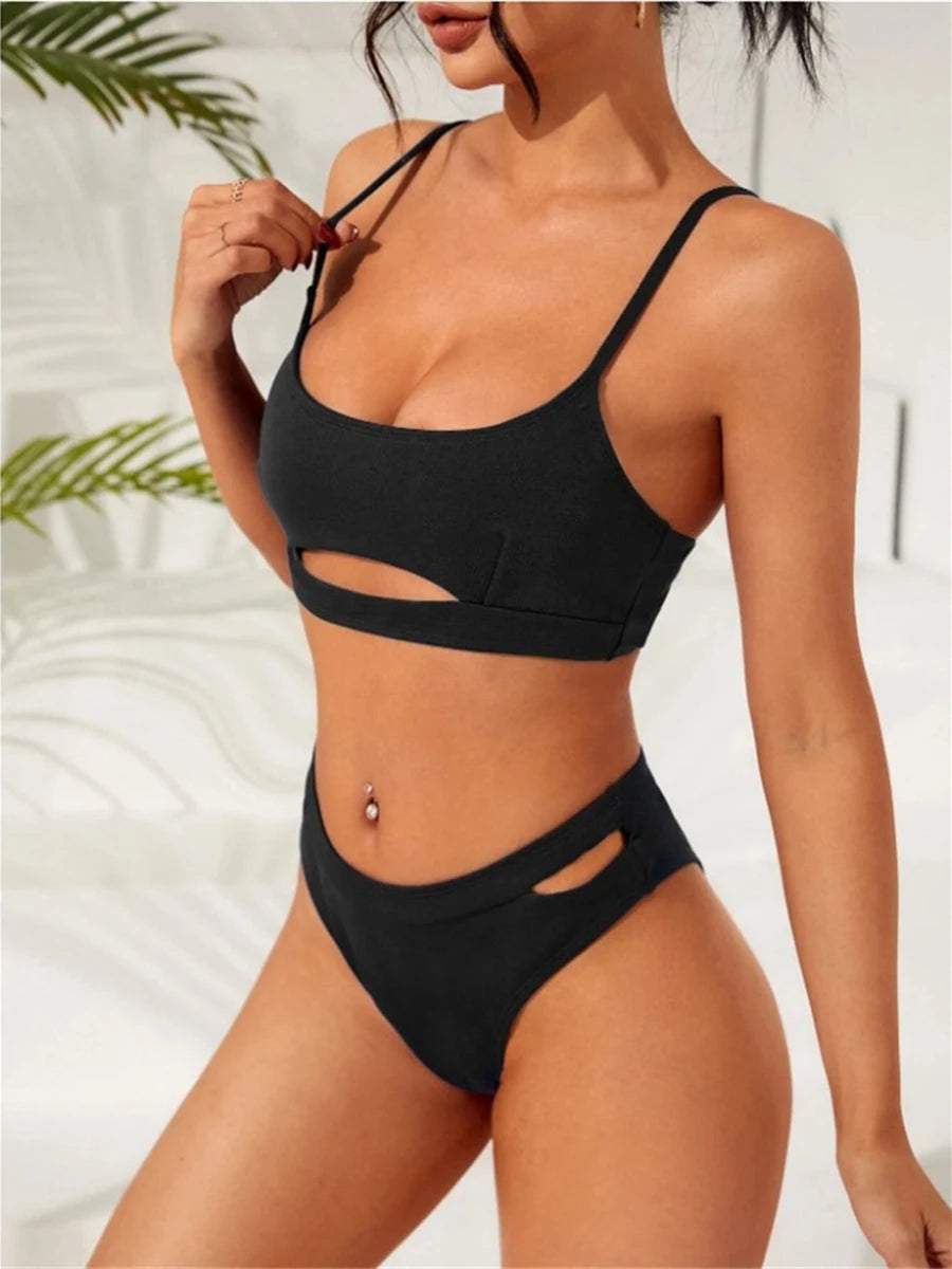 Crisscross Wrap Bikini Set