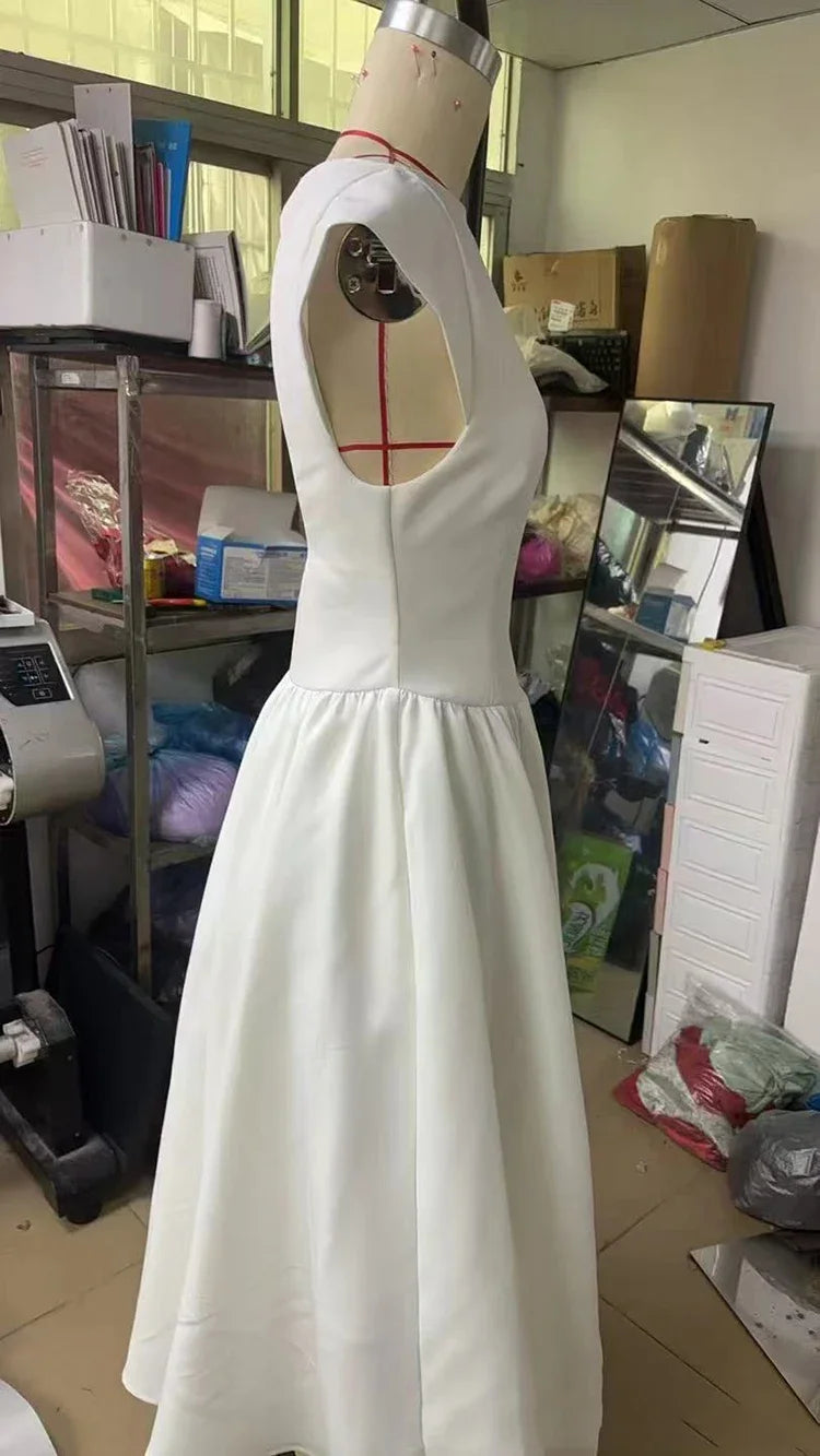 Elegant Midi A-Line Dress