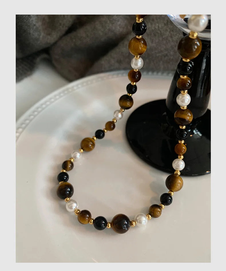 Beaded Gemstone Necklace