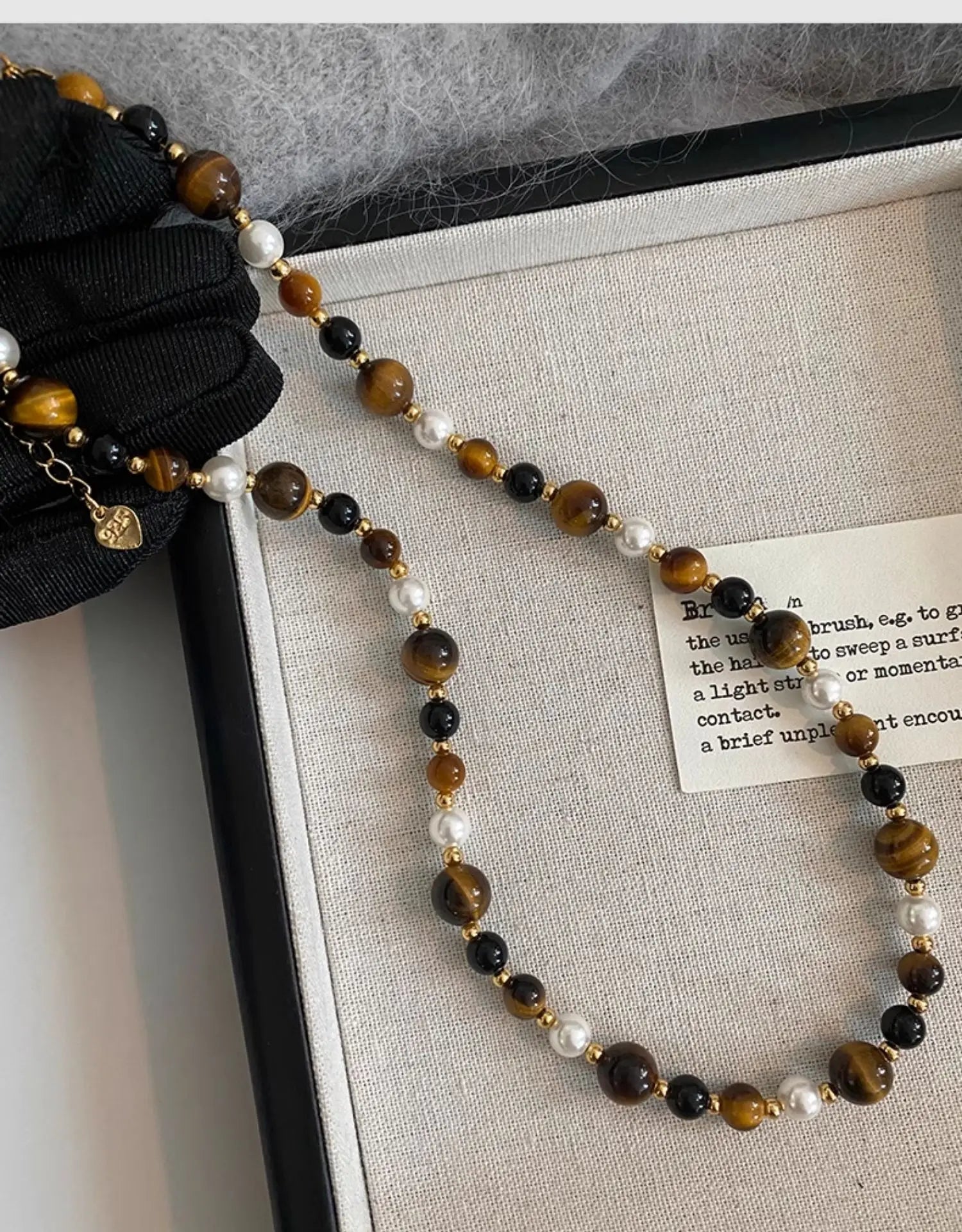 Beaded Gemstone Necklace