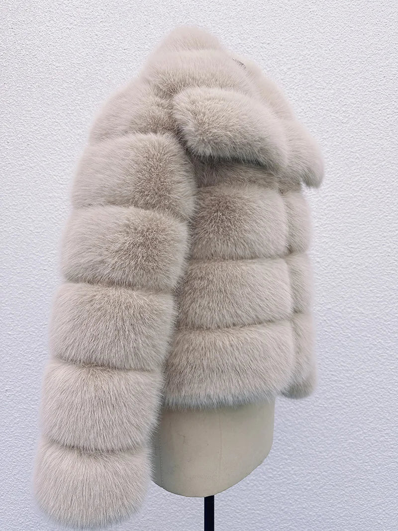 Luxe Tiered Fur Jacket