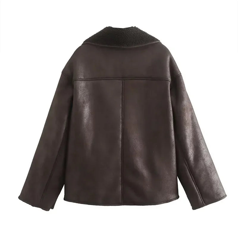 Oversized Faux Shearling Jacket