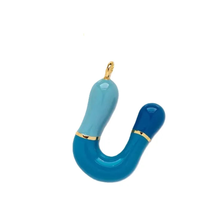 Gold Chain with Green Pendant Necklace