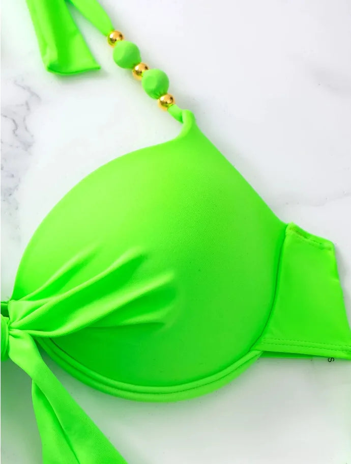 Halter Tie Bikini Set