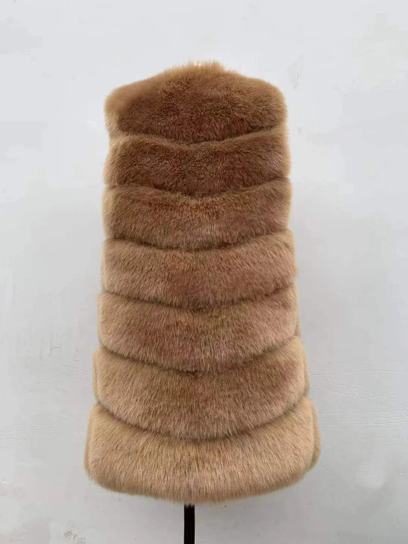 Luxe Cascade Fox Fur Vest