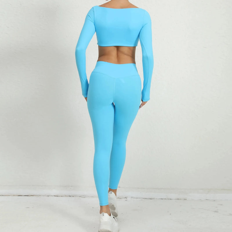 Seamless Long Sleeve Workout Set
