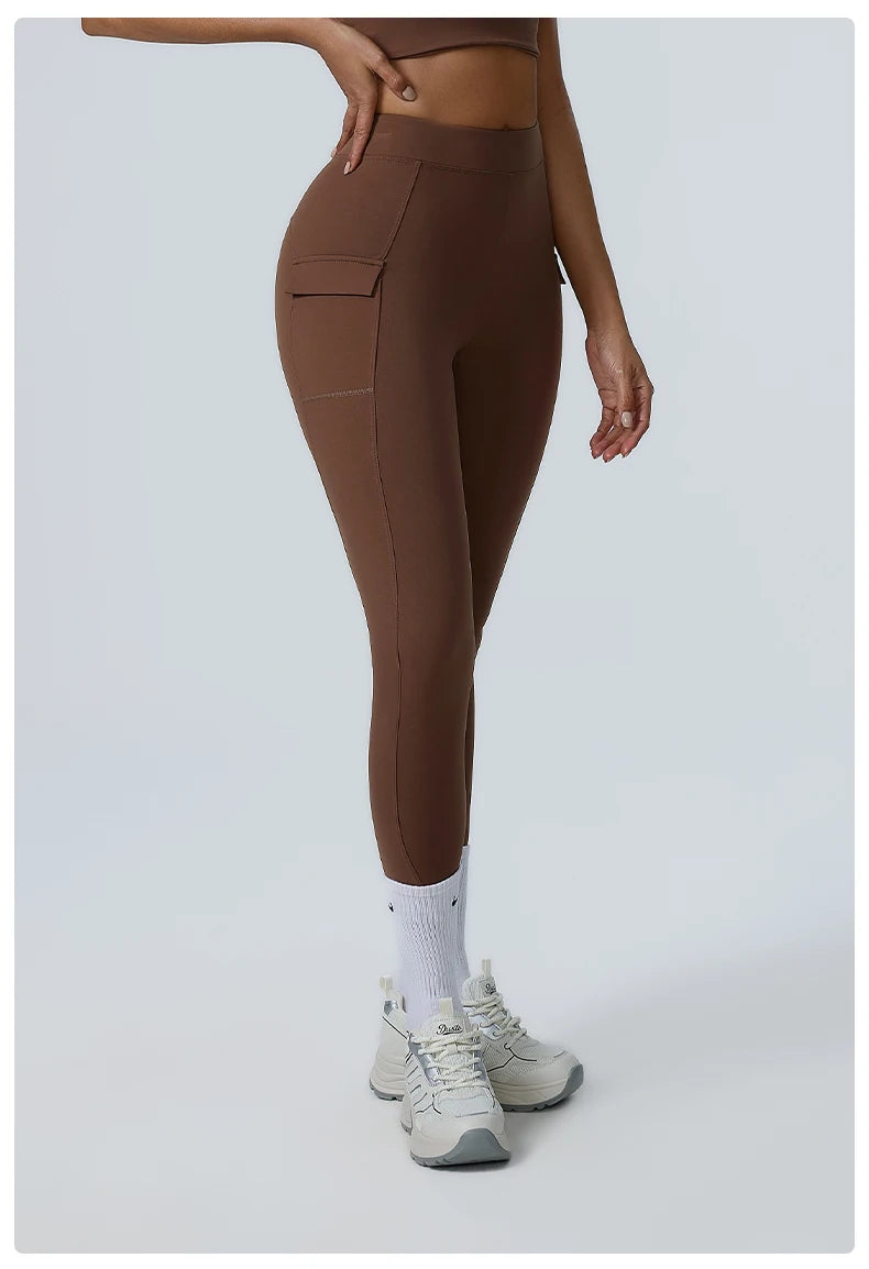 High-Waisted Cargo Workout Leggings