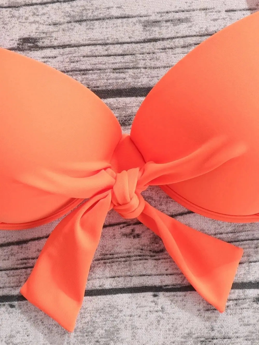 Tie-Front Bikini & Mini Skirt Set