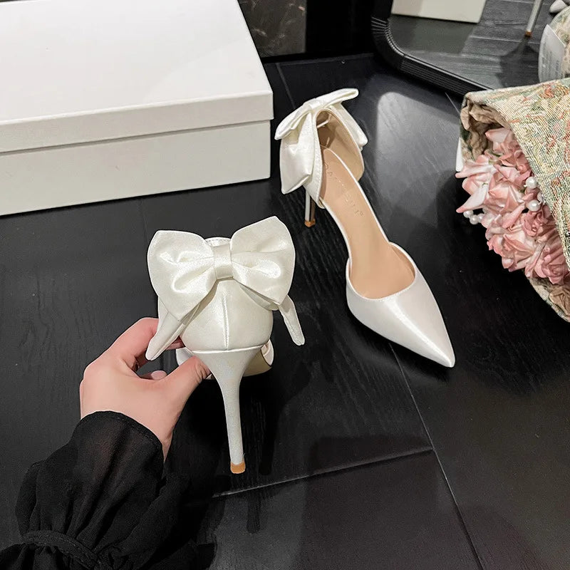 Bow Ankle Strap Pumps
