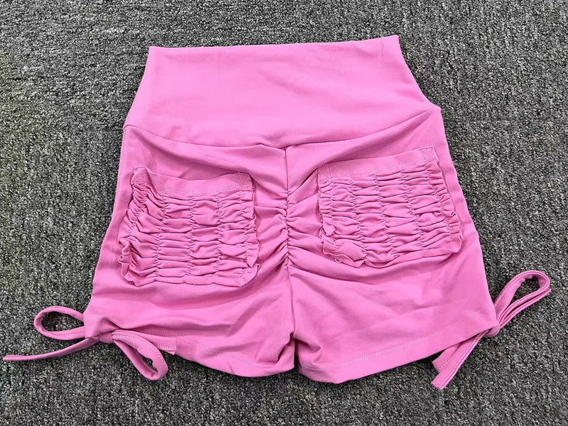 High Waist Scrunch Workout Shorts