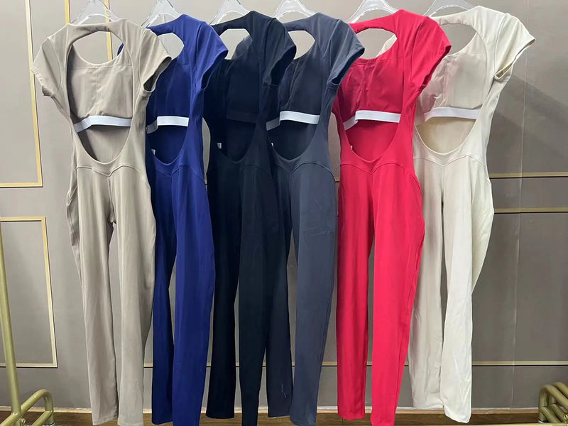 Short Sleeve Full Body Jumpsuit