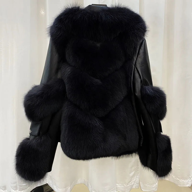 Luxe Flare Fur Jacket
