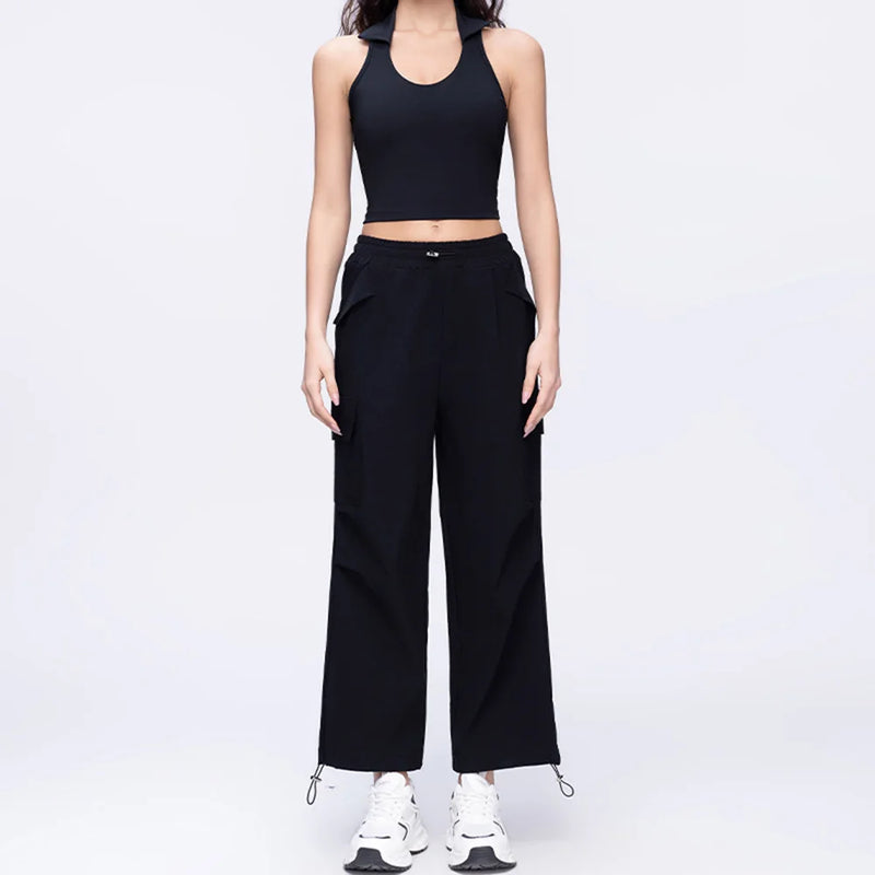 Polo Halter & Cargo Pants Set