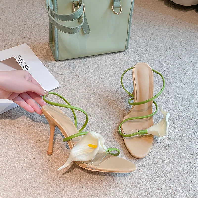 Floral Sculptural Heels