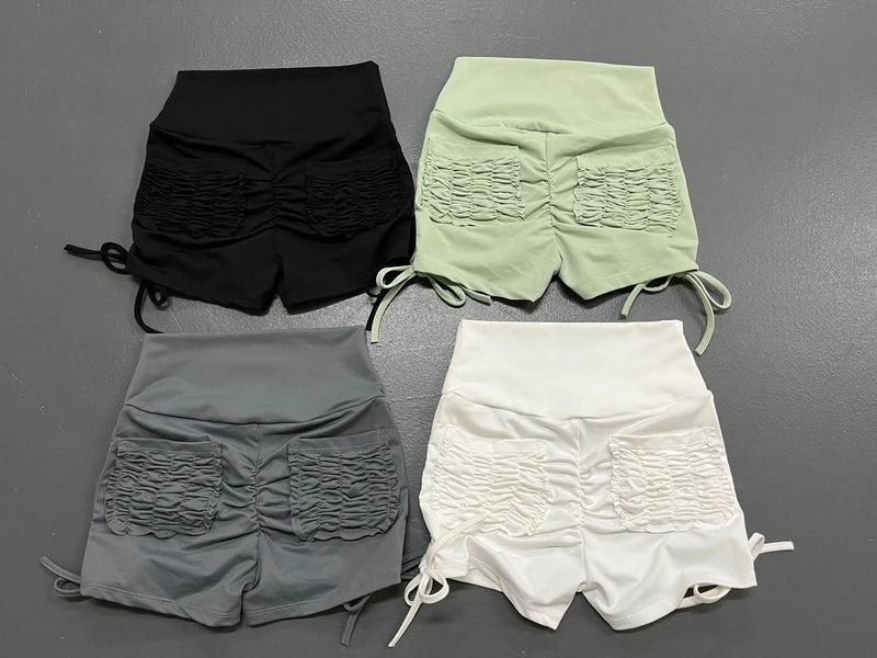High Waist Scrunch Workout Shorts