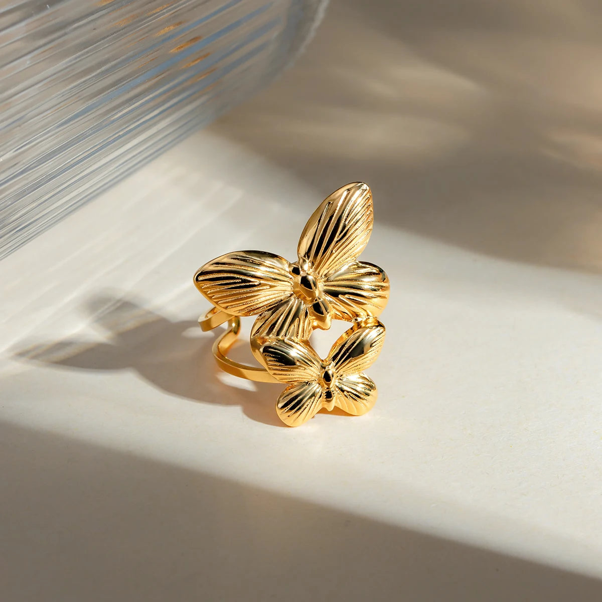 Iconic Motif Statement Ring Set