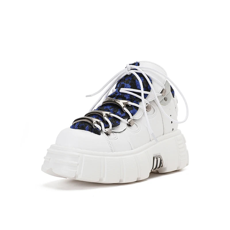 Gothic Platform Metal Sneakers
