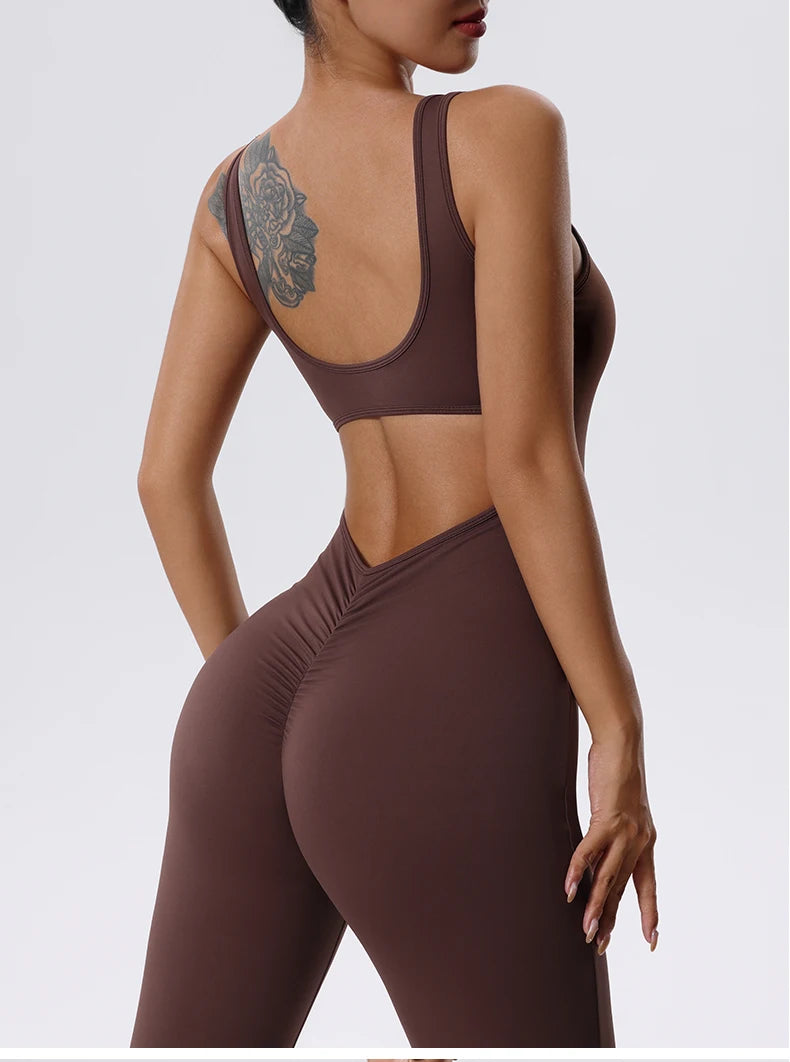 Flared Backless Suit