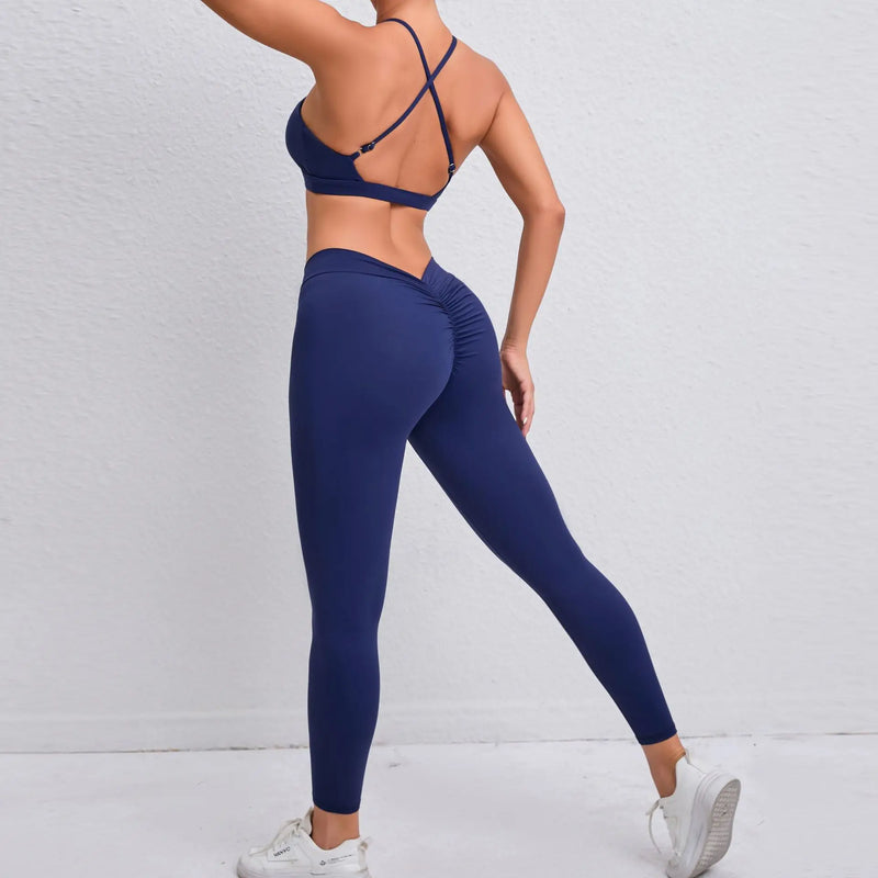 Keyhole Halter Leggings Set