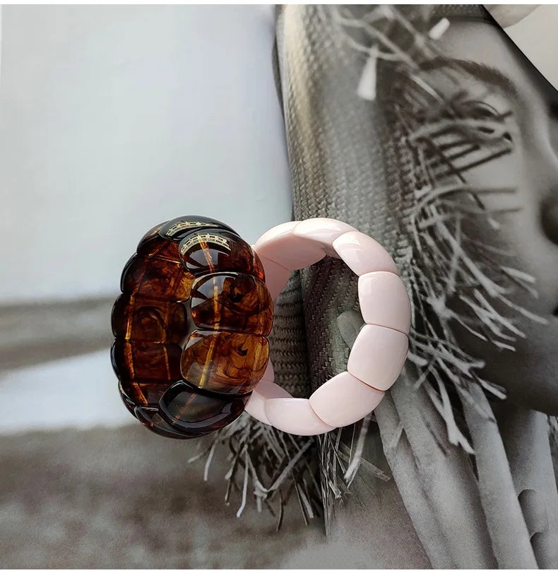 Chunky Resin Bracelet Set