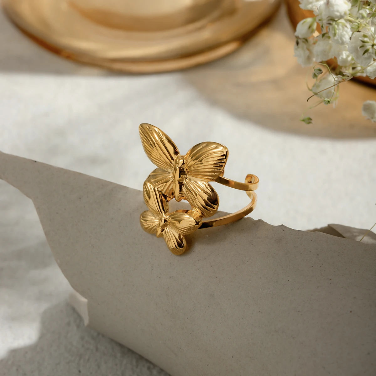 Iconic Motif Statement Ring Set