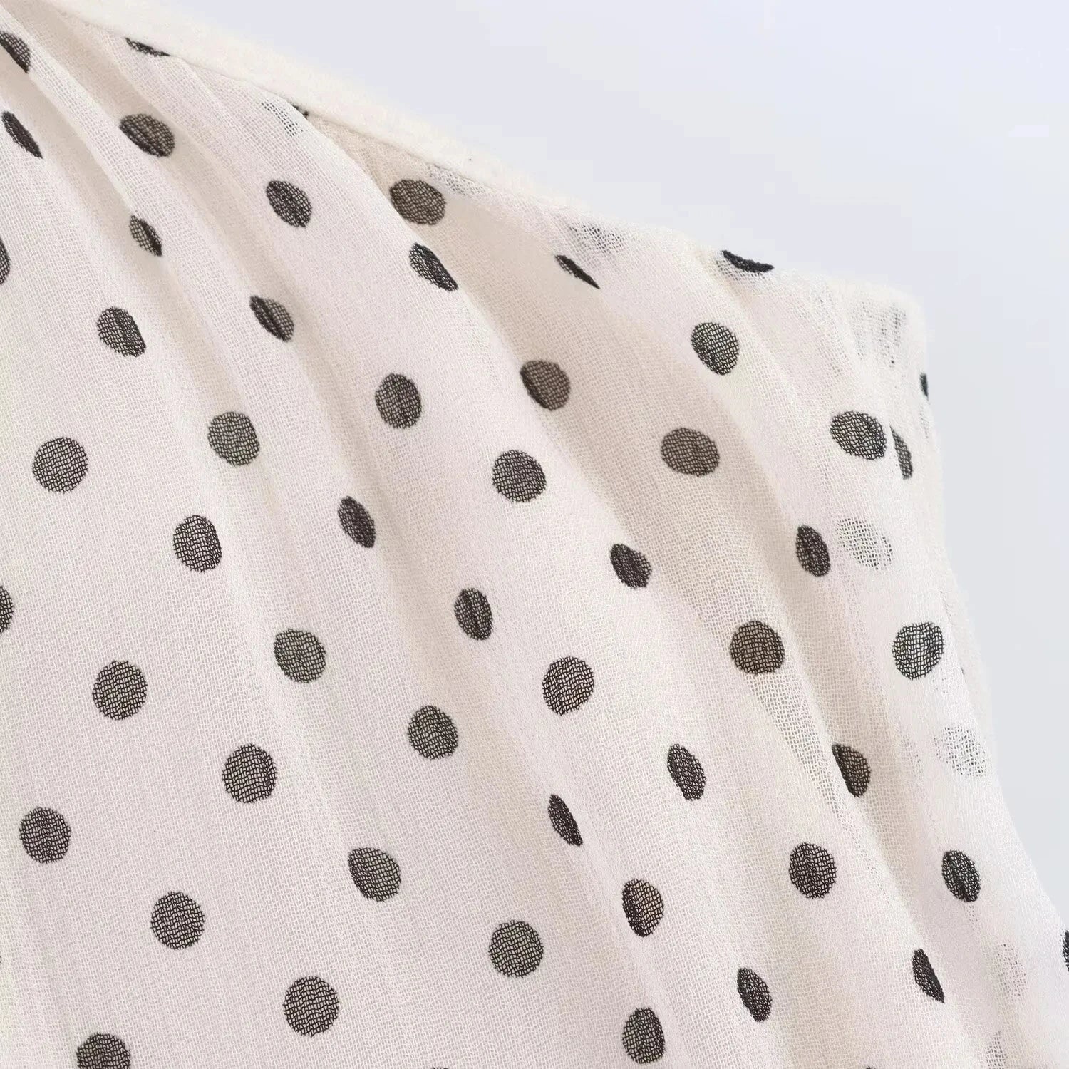 Polka Dot High Neck Swing Maxi Dress