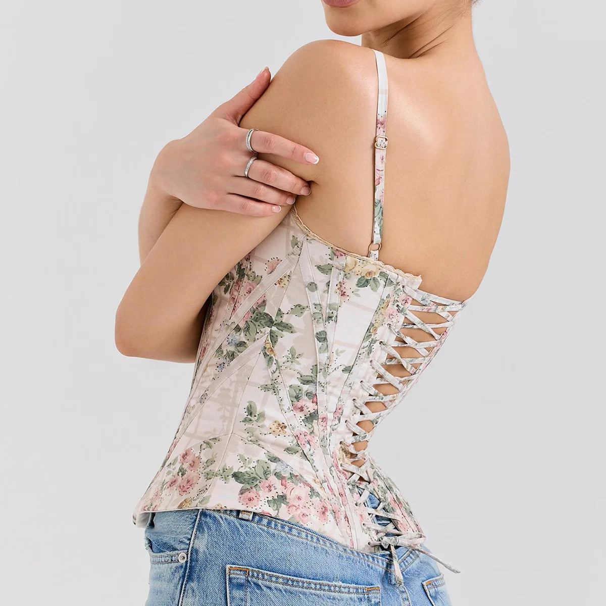 Floral Corset Top