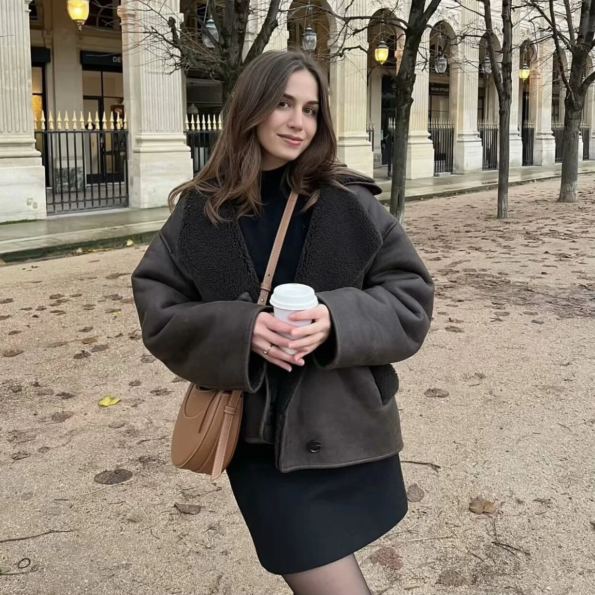 Oversized Faux Shearling Jacket