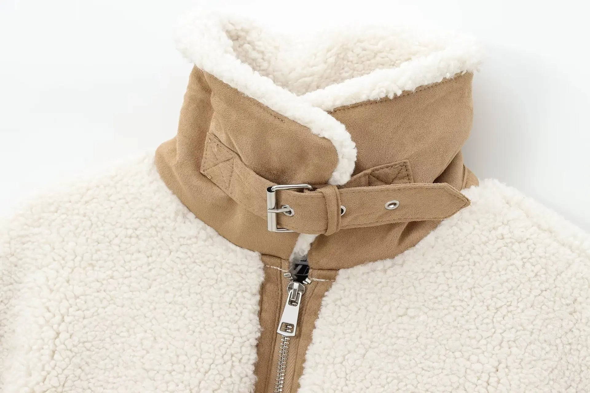 Oversized Sherpa Zip Jacket