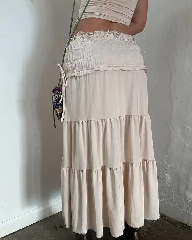 Boho Off-Shoulder Maxi Dress