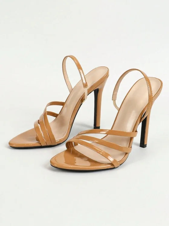 Strappy Slingback Stiletto Heels