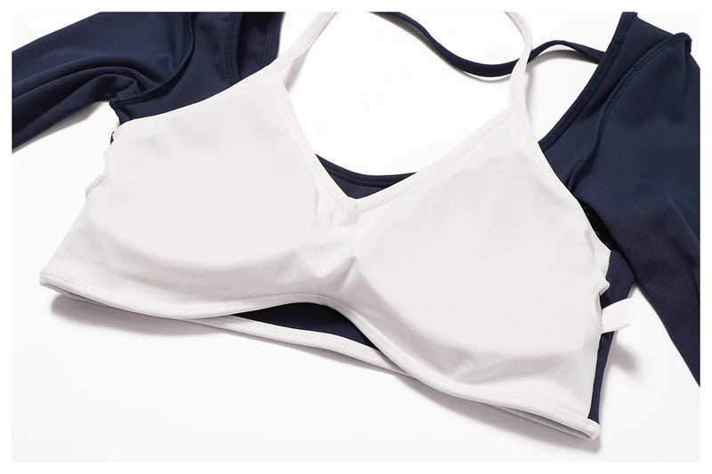 Square Neck Long Sleeve Workout Top