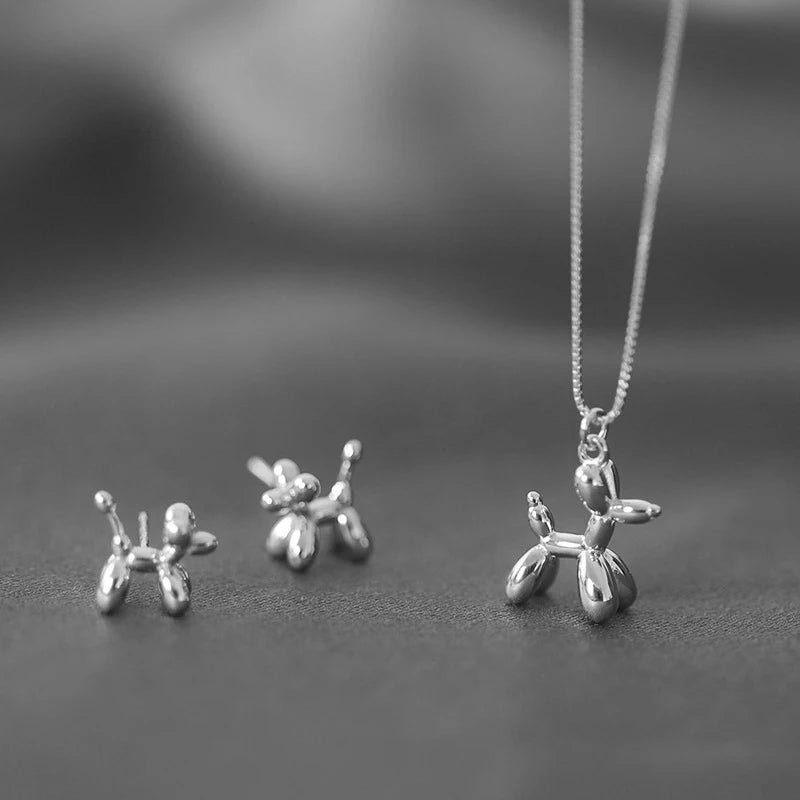 Balloon Dog Pendant Necklace