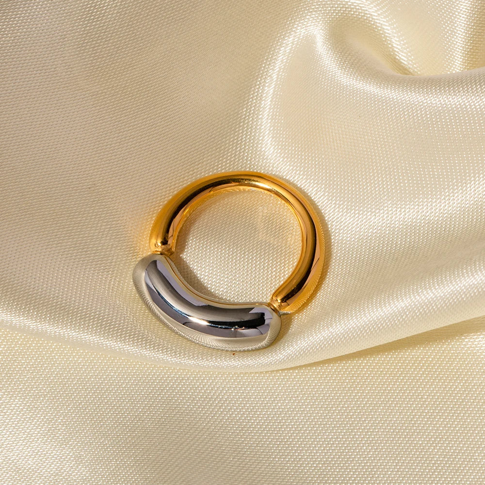 Two-Tone Statement Ring