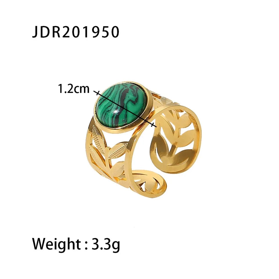 Boho Gemstone Statement Ring Set