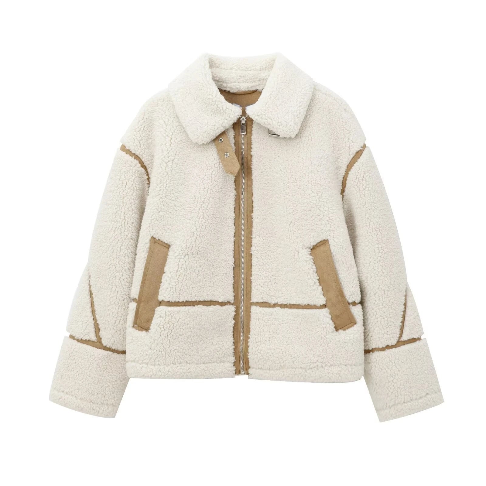 Oversized Sherpa Zip Jacket