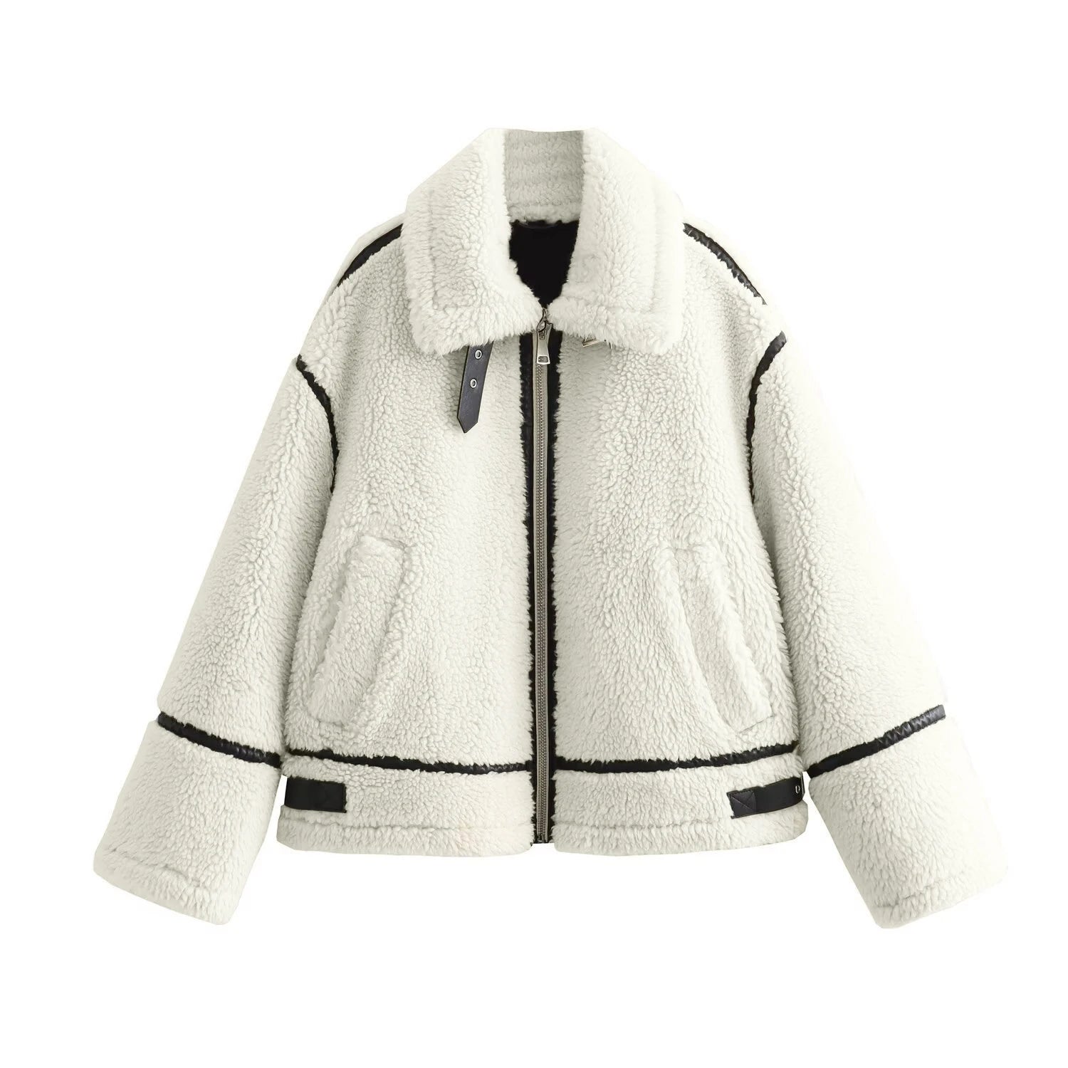Oversized Sherpa Zip Jacket