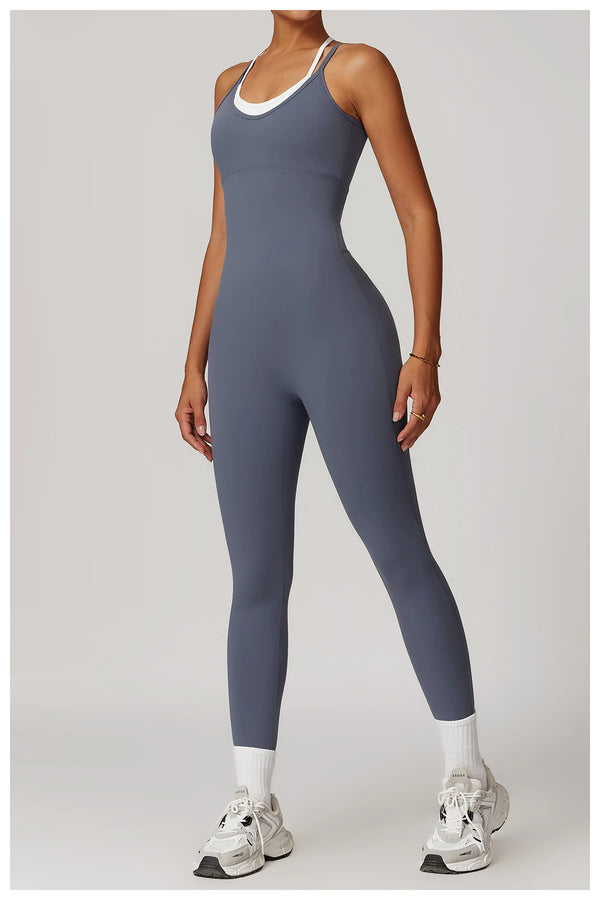 Double Strap Active Jumpsuit