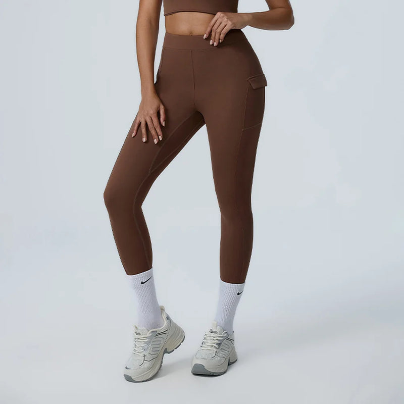 High-Waisted Cargo Workout Leggings