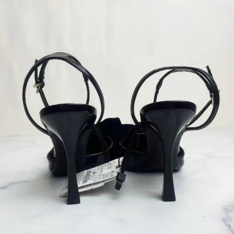 Bow Ankle Strap Heels