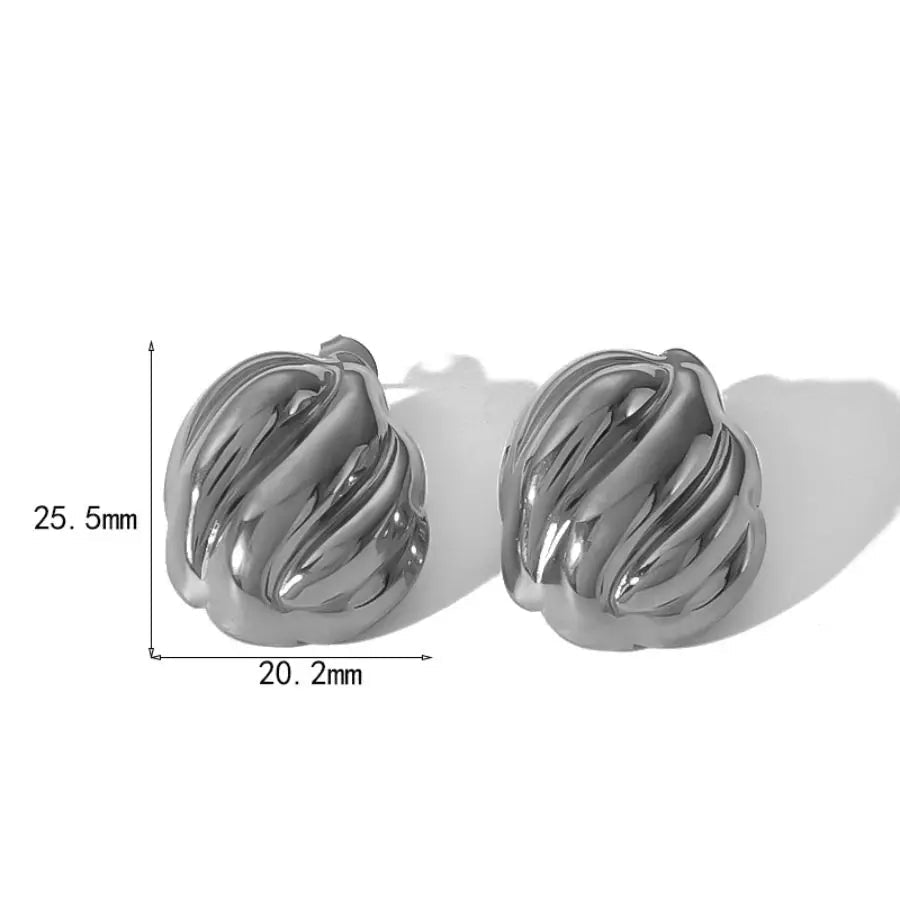 Retro Sculpted Statement Earrings