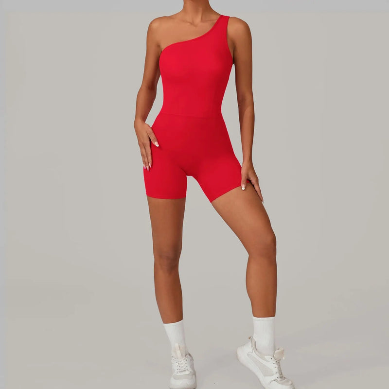 One-Shoulder Active Romper