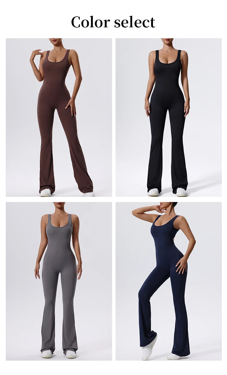 Flared Backless Suit
