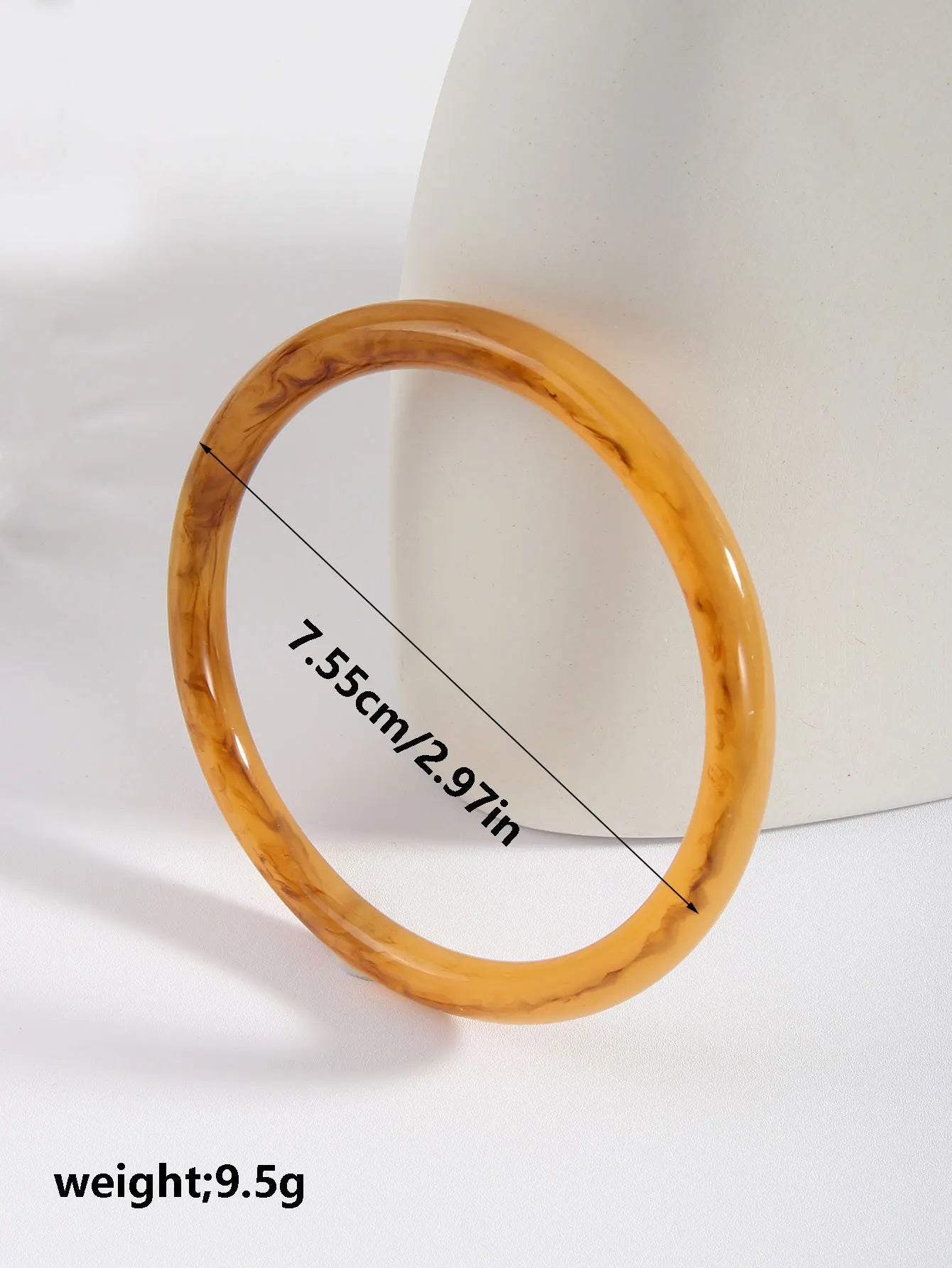 Resin Bangle Bracelet Set