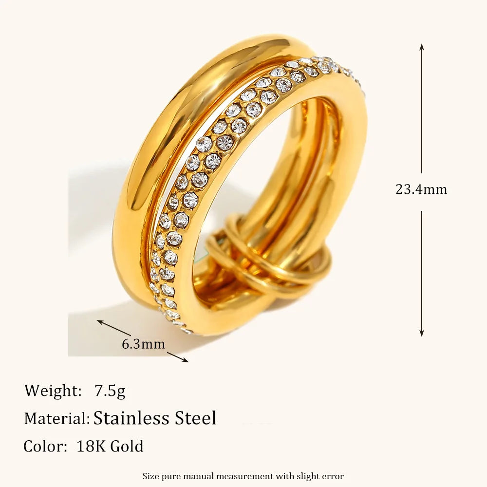 Radiant Harmony Gold Ring
