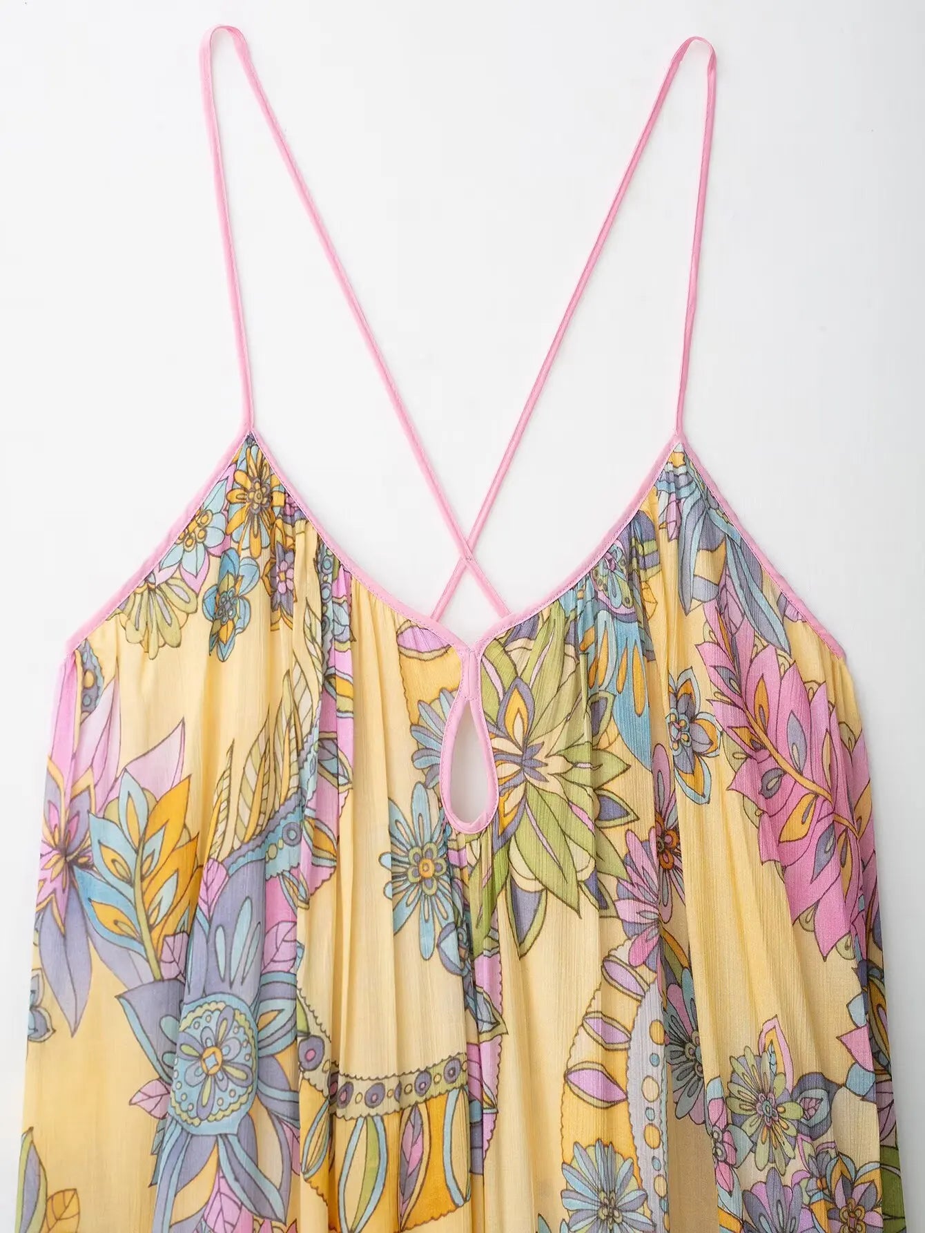 Yellow Floral Maxi Dress
