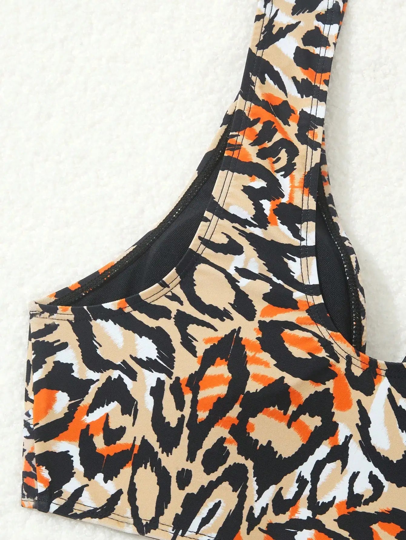 Leopard Print High-Waist Bikini Set