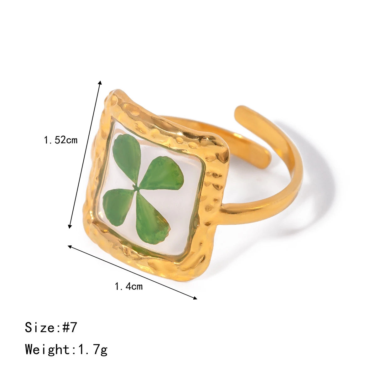 Pressed Flower Botanical Ring