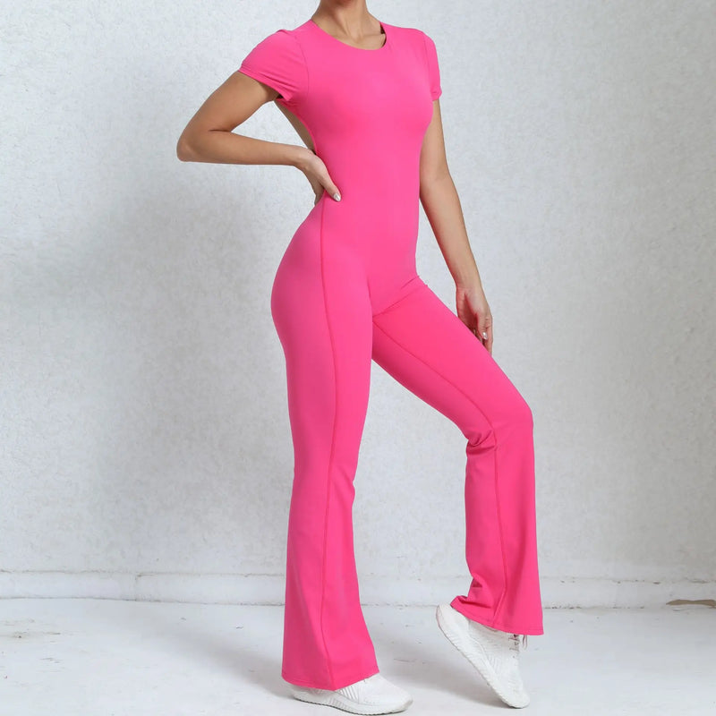 Flared Workout Jumpsuit
